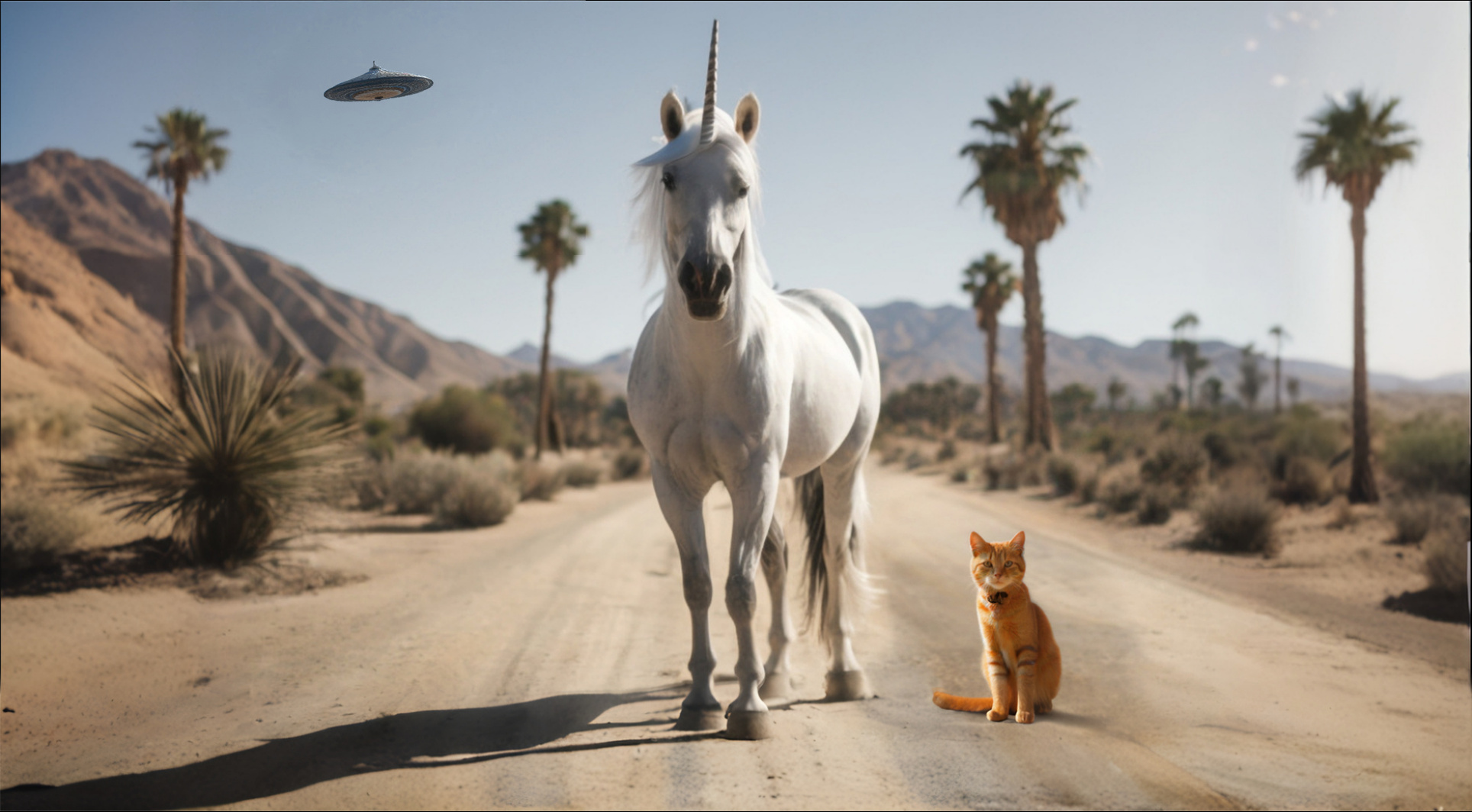 Lola and Nigel on the road