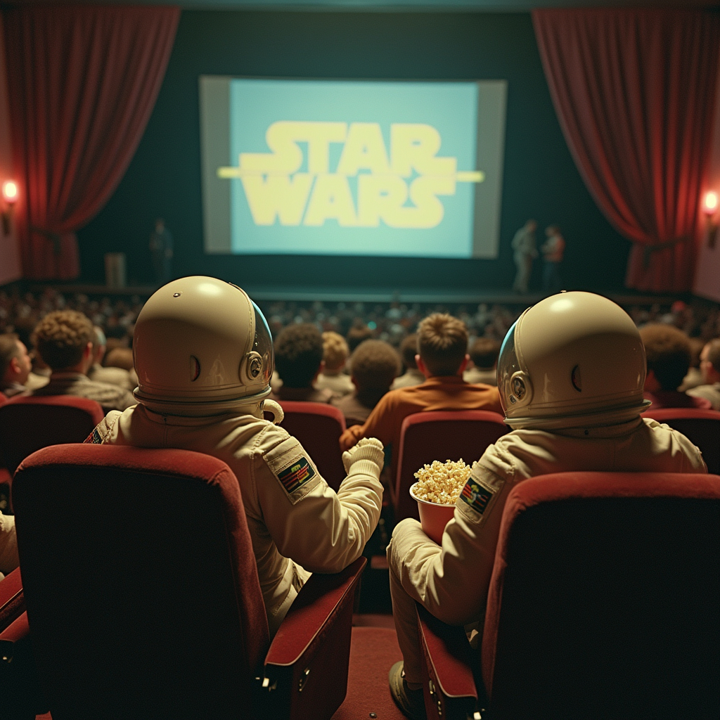 Orin and Kael watching Star Wars