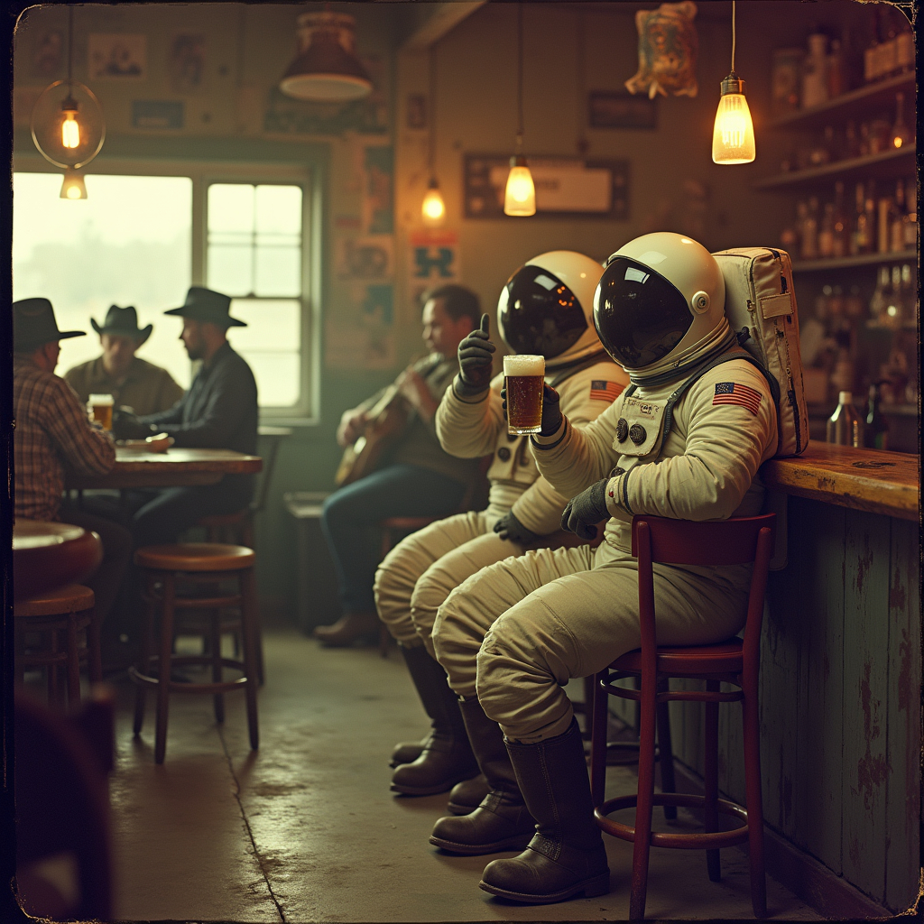 Orin and Kael at the bar